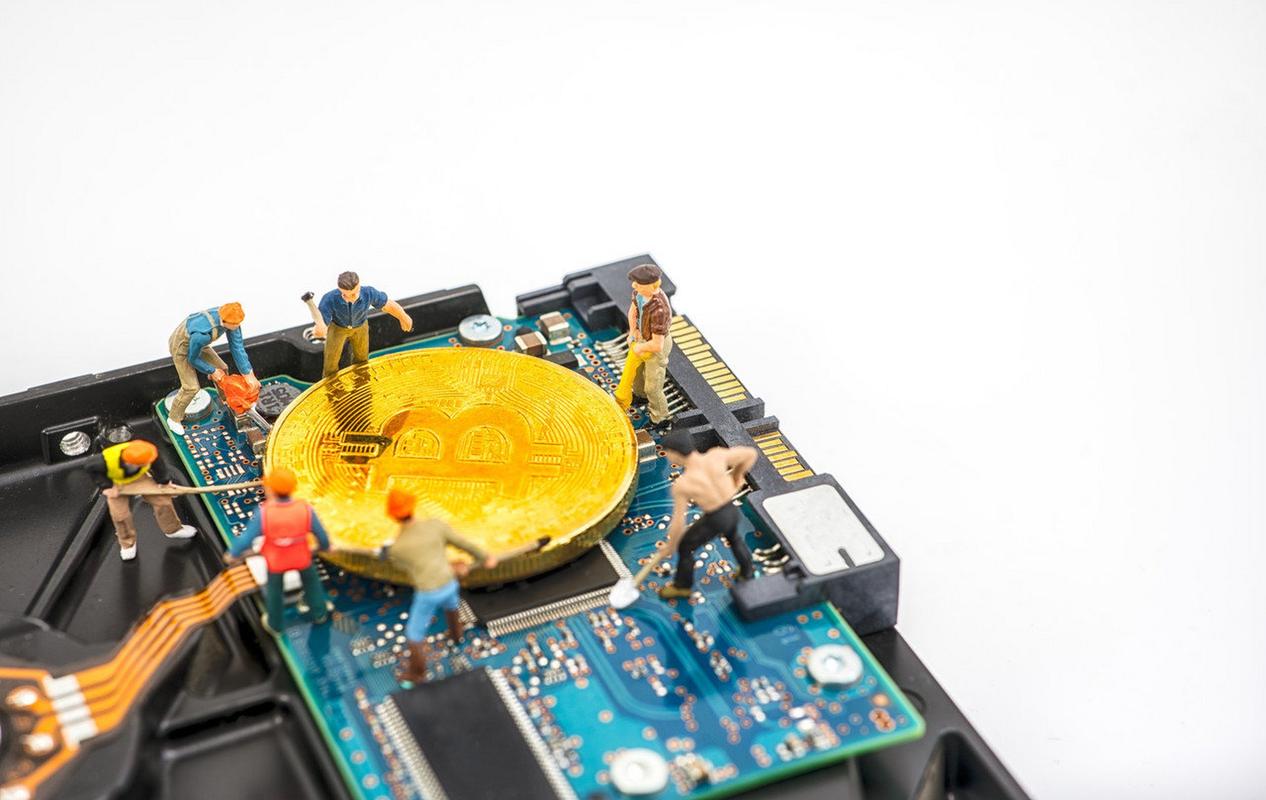A technician working on a mining rig in a large-scale mining farm.