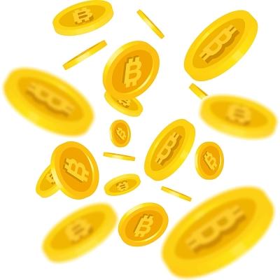 A vibrant illustration of Bitcoin mining rigs in action, symbolizing the lucrative potential in India's hosting market
